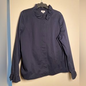 Crown & Ivy ruffled coat